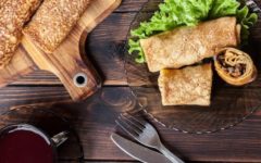 Блинчики с мясом и грибами: пошаговый рецепт с фото