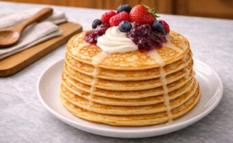 Блины на воде с яйцами тонкие и вкусные