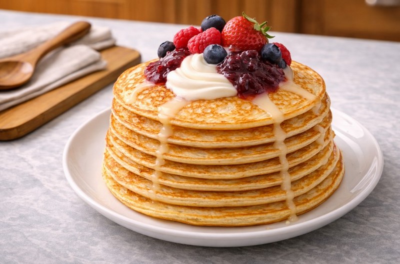 Блины на воде с яйцами тонкие и вкусные