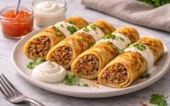 Блины с мясным фаршем пошаговый рецепт