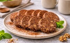 Шоколадная колбаса со сгущенкой, печеньем и какао