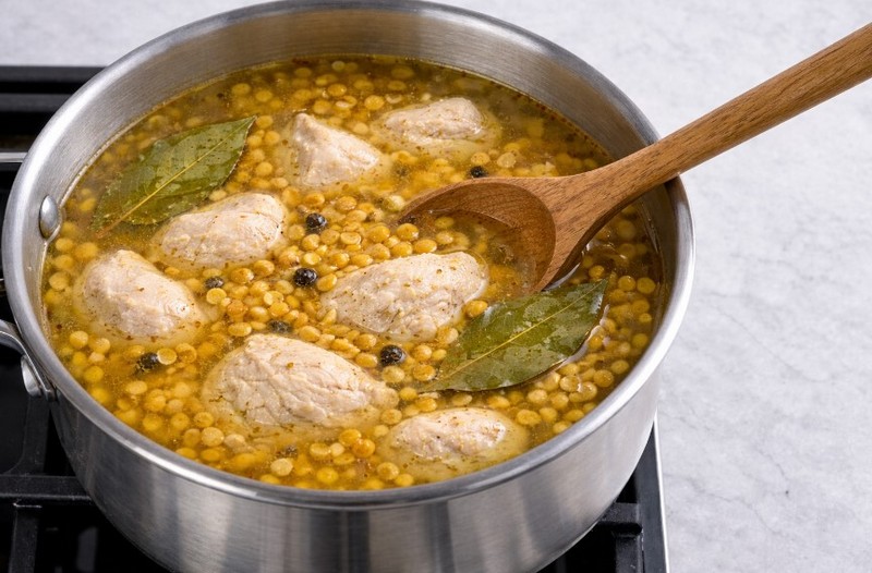 Гороховый суп с курицей самый простой рецепт с овощами