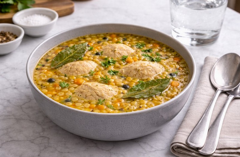 Гороховый суп с курицей самый простой рецепт с овощами