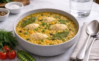 Гороховый суп с курицей самый простой рецепт с овощами