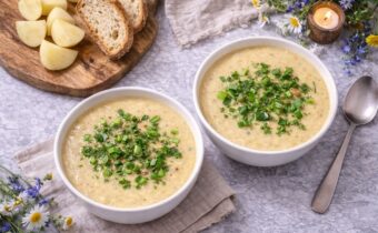 Сырный крем суп с грибами